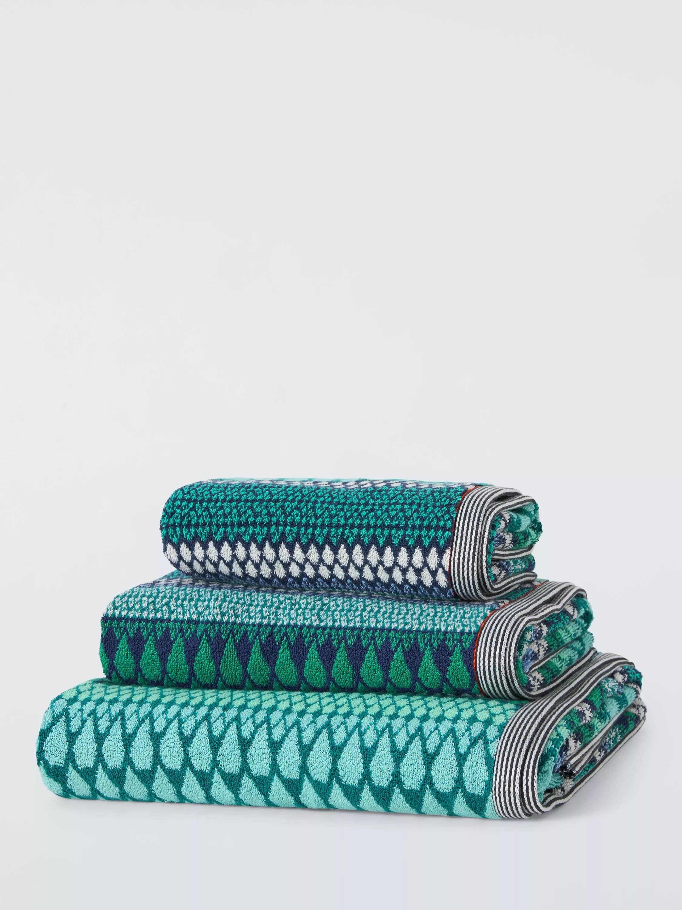 Margo Selby Olivia Hand Towel, Blue/Multi