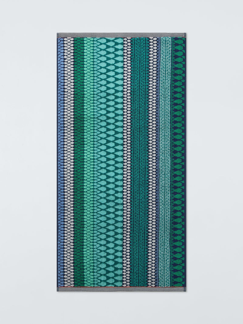 Margo Selby Olivia towels blue multi, UK version