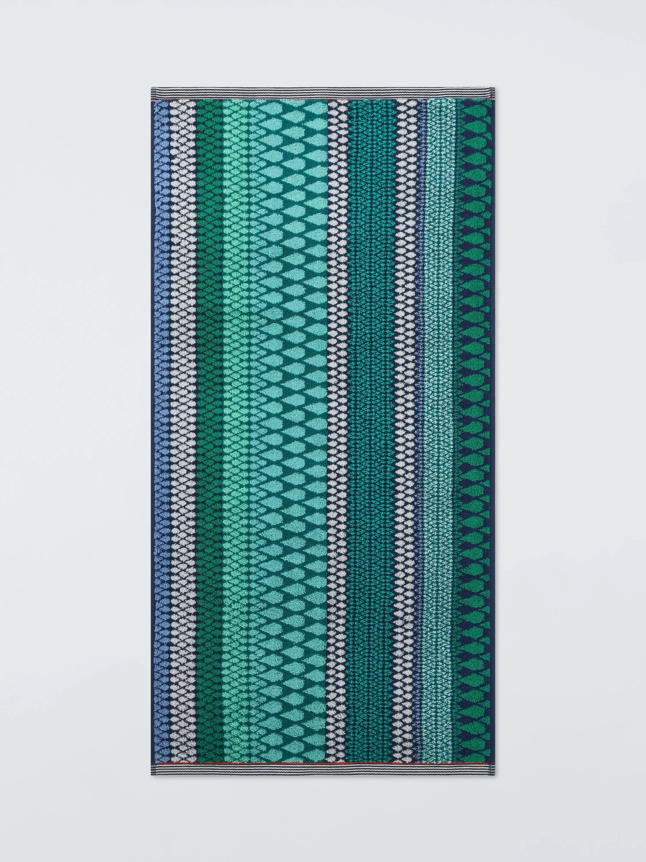 Margo Selby Olivia towels blue multi, UK version