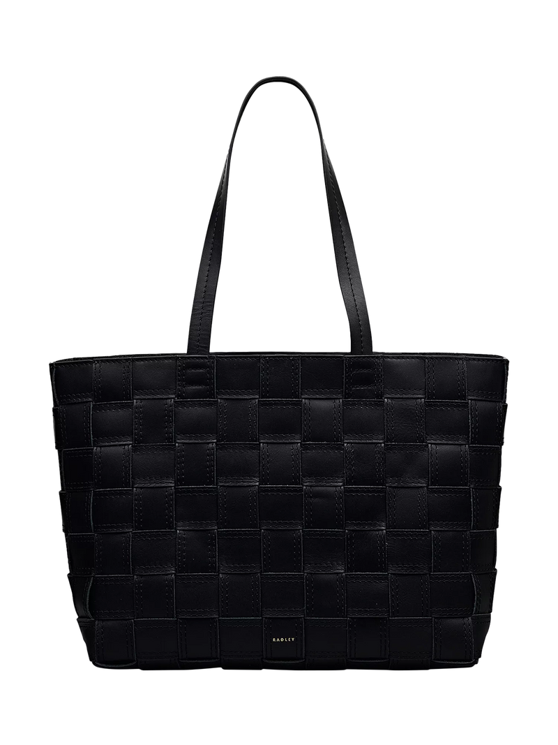 Radley Abbey woven leather tote black (British brand)