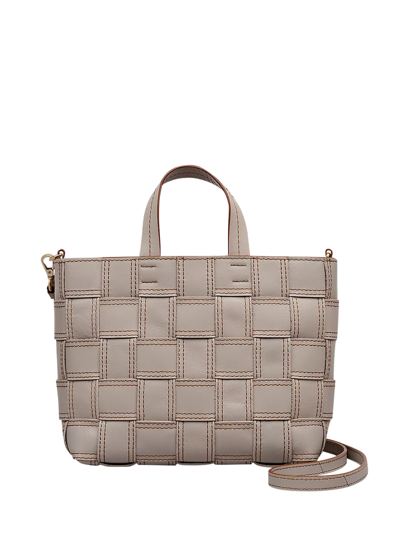 Radley Abbey Woven Leather Cross Body Bag, Porcini