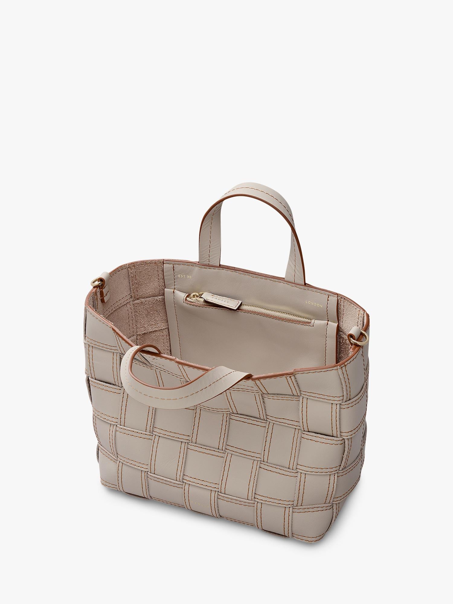 Radley Abbey woven leather cross body bag, UK version