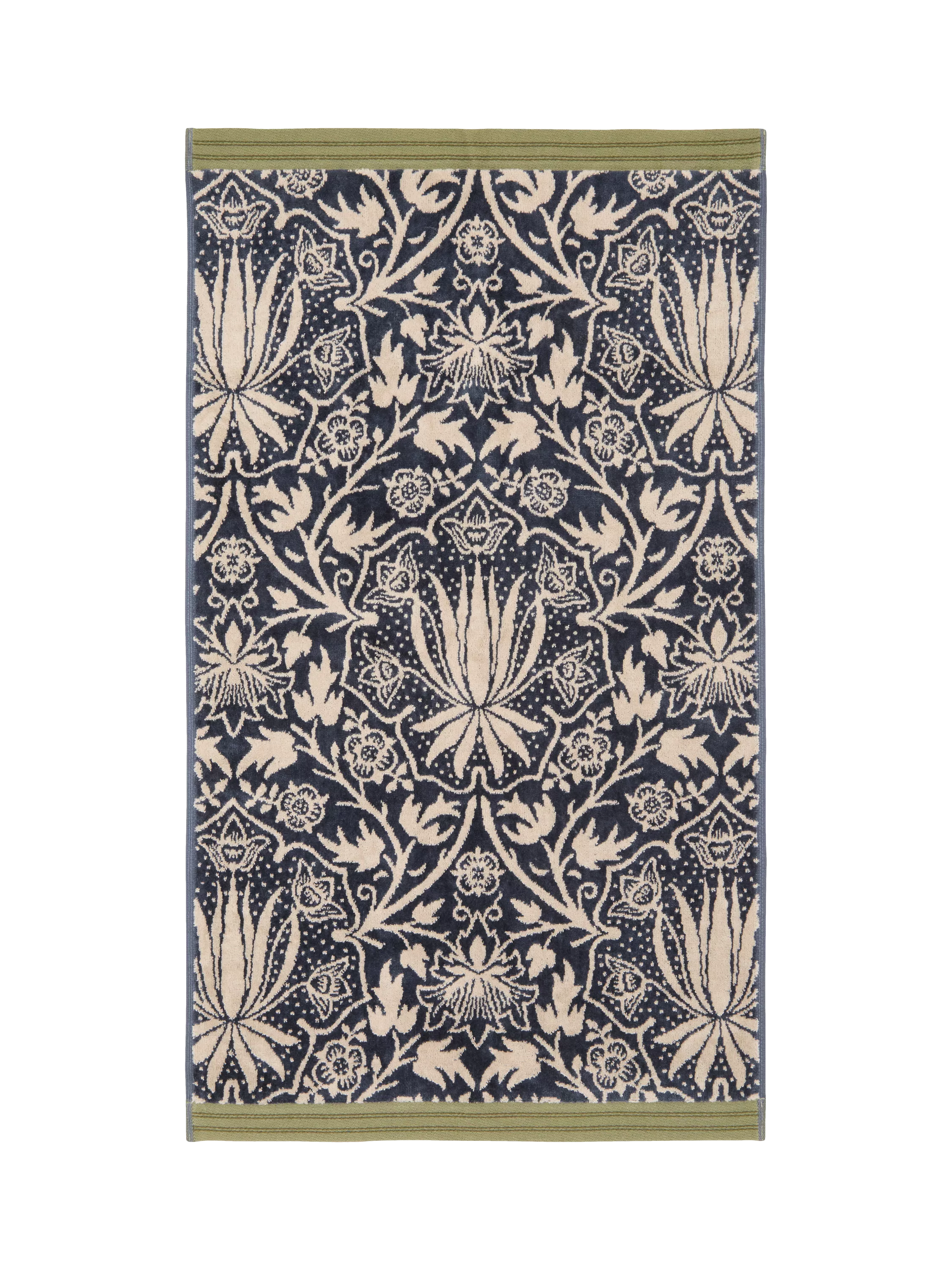 Morris & Co. Iris & Rose Cotton Jacquard Bathroom Towels