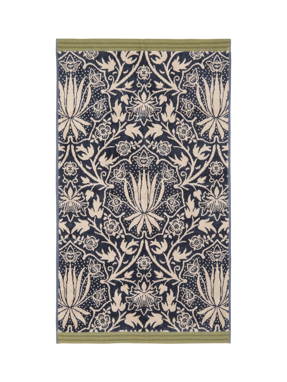 Morris & Co. Iris & Rose Cotton Jacquard Bathroom Towels