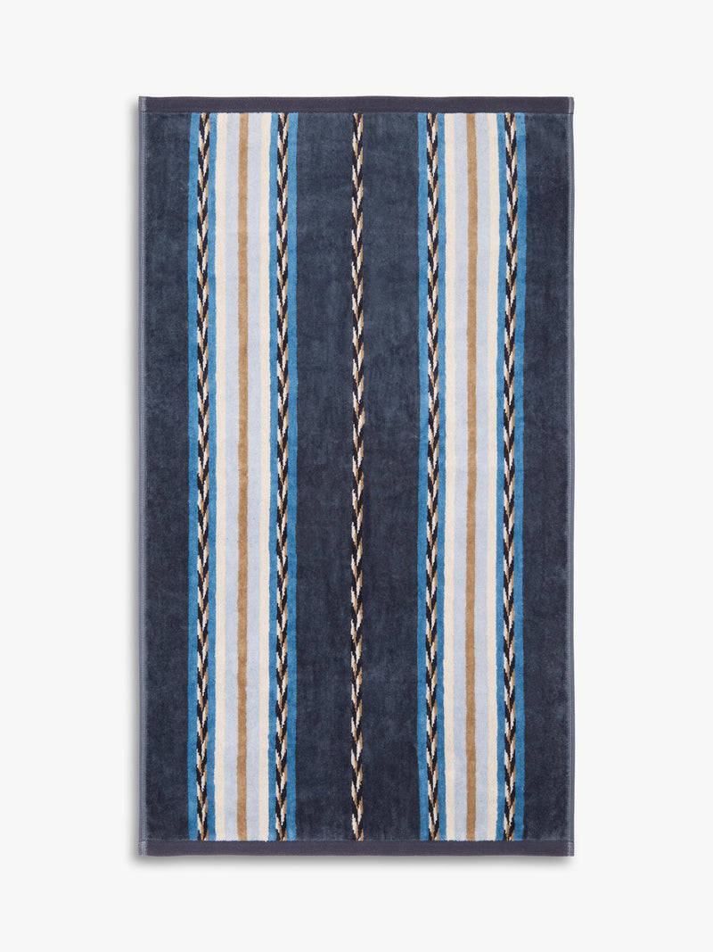 Morris & Co. Lechlade Stripe towel bath sheet, UK version
