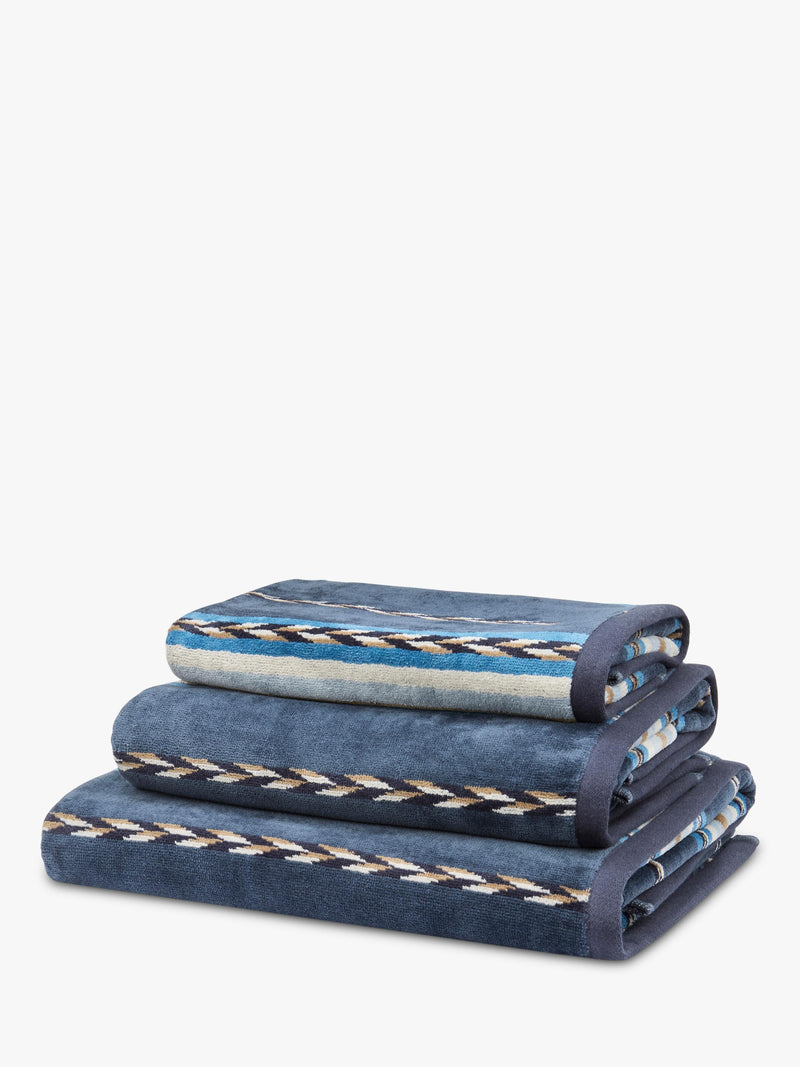 Morris & Co. Lechlade Stripe towel bath sheet, UK version