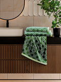 Ted Baker ribbon stripe towel green - British product