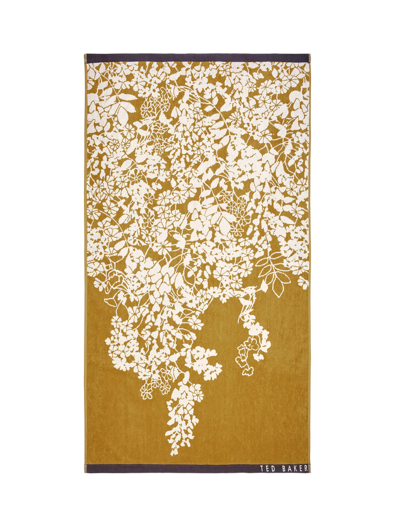 Ted Baker Wisteria Towel gold 100% cotton velour (British brand)