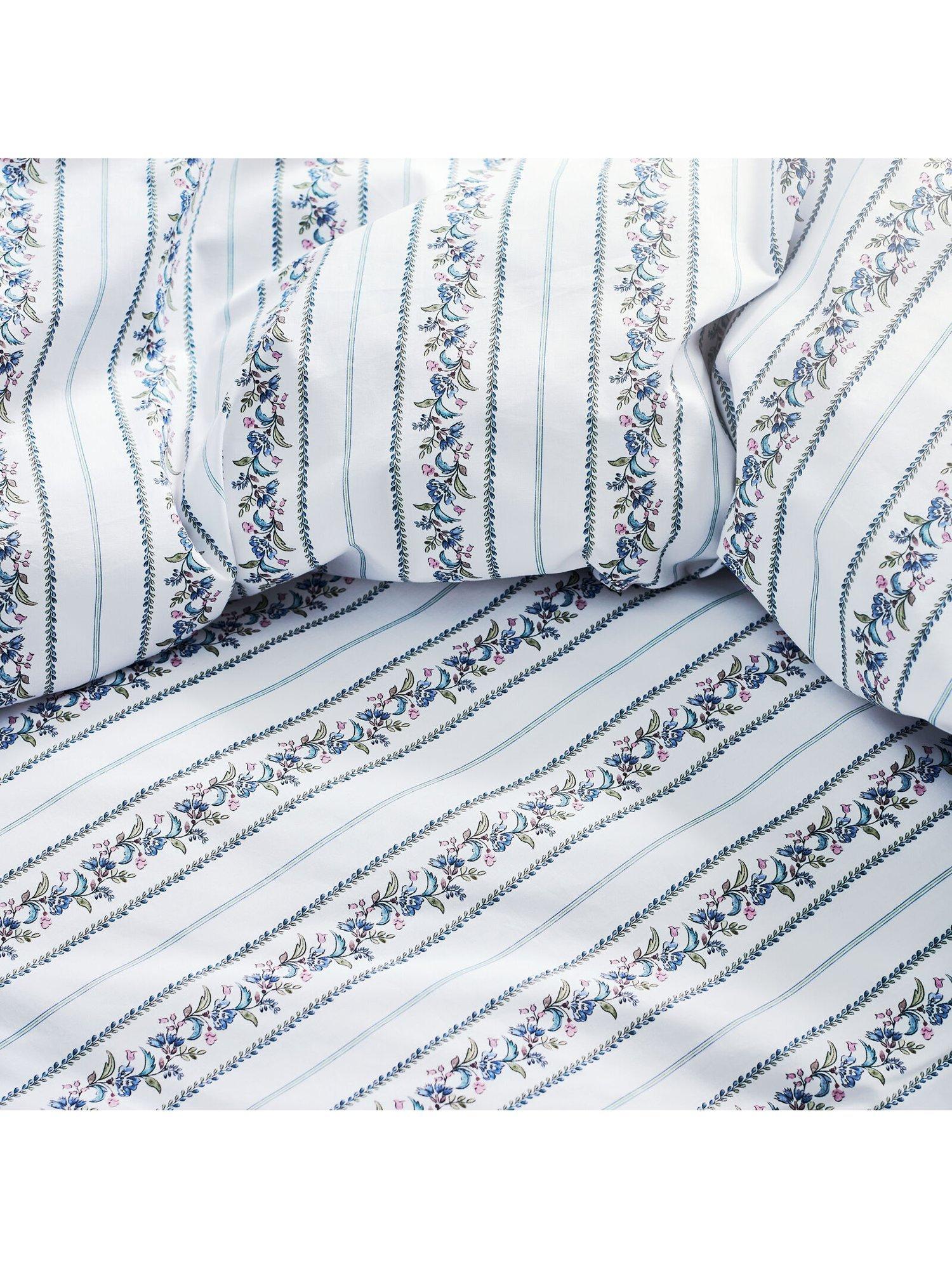 Christy Clara blue double duvet cover set - British product