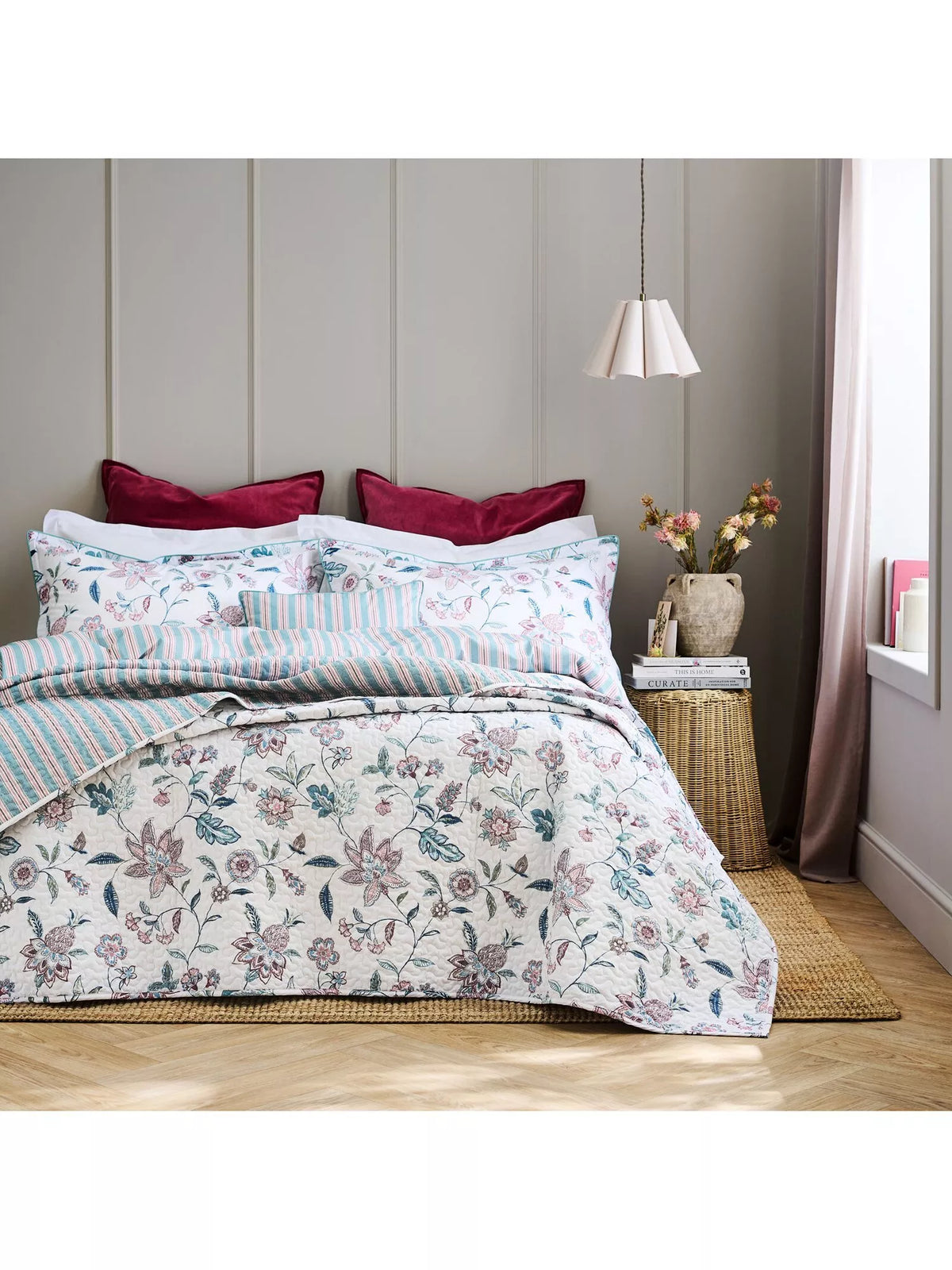 Christy Kew duvet cover set blue double - British product