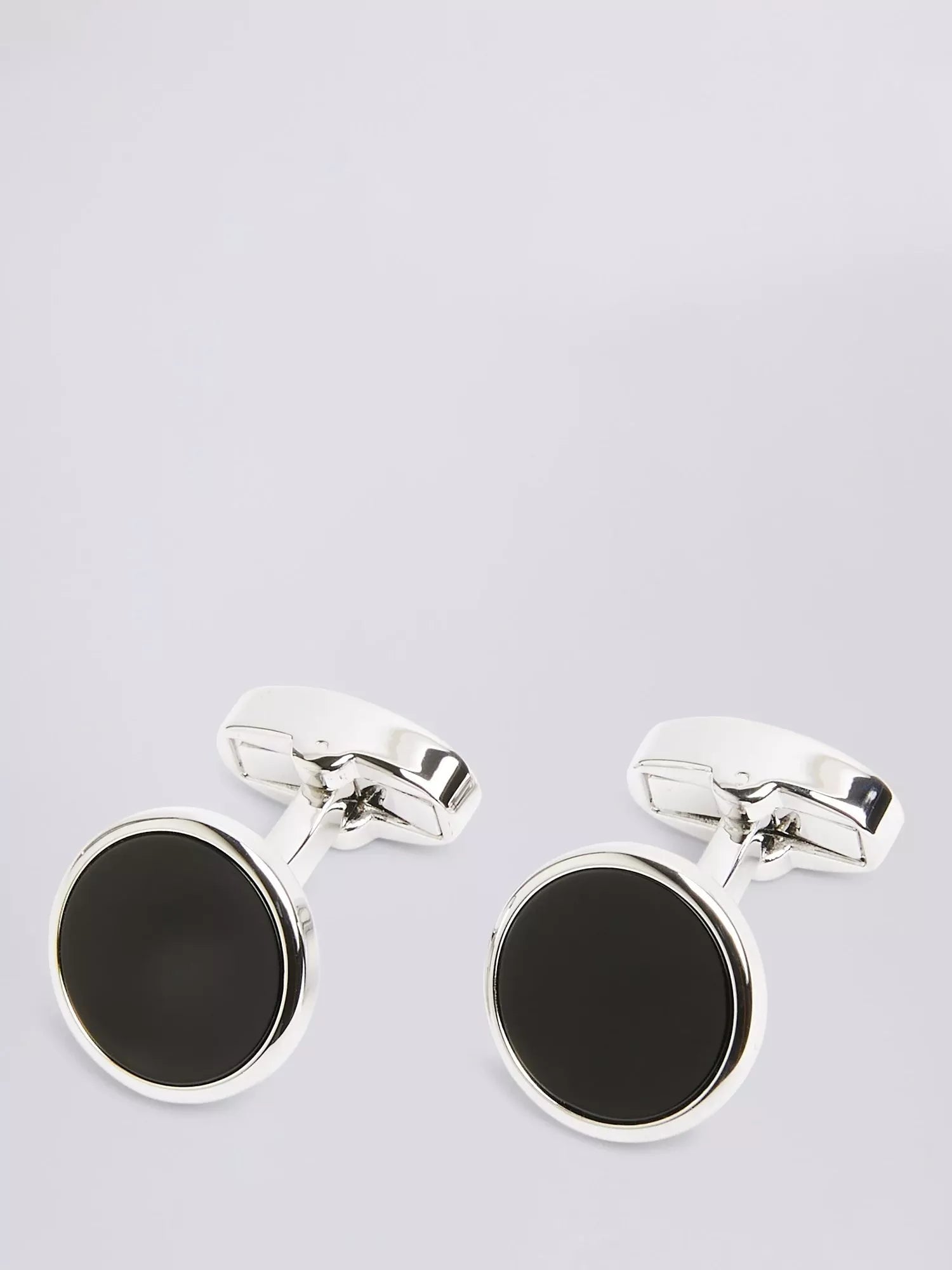 Moss Round Onyx Cufflinks