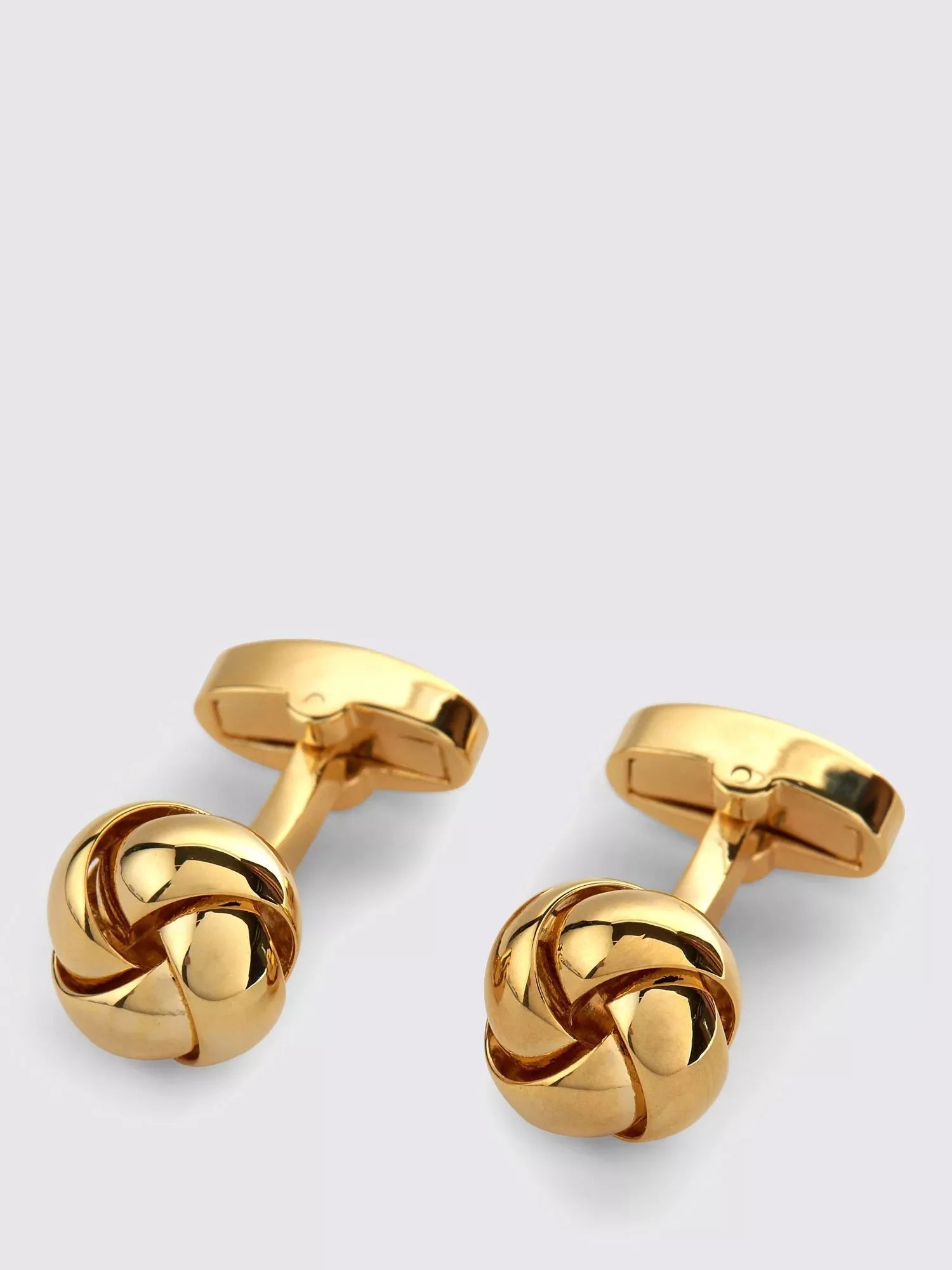 Moss Knot Cufflinks brass dress accessories, imported from the UK