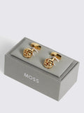 Moss Knot Cufflinks brass dress accessories, imported from the UK