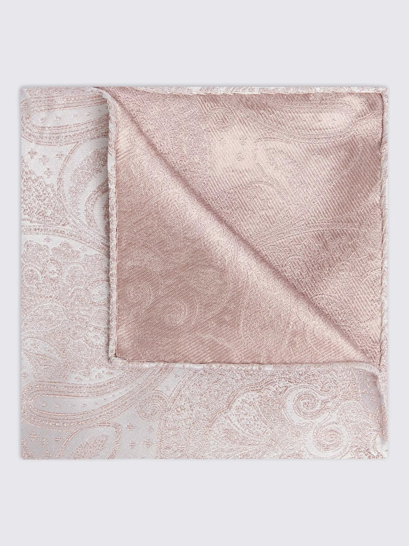 Moss Silk Wedding Paisley Pocket Square
