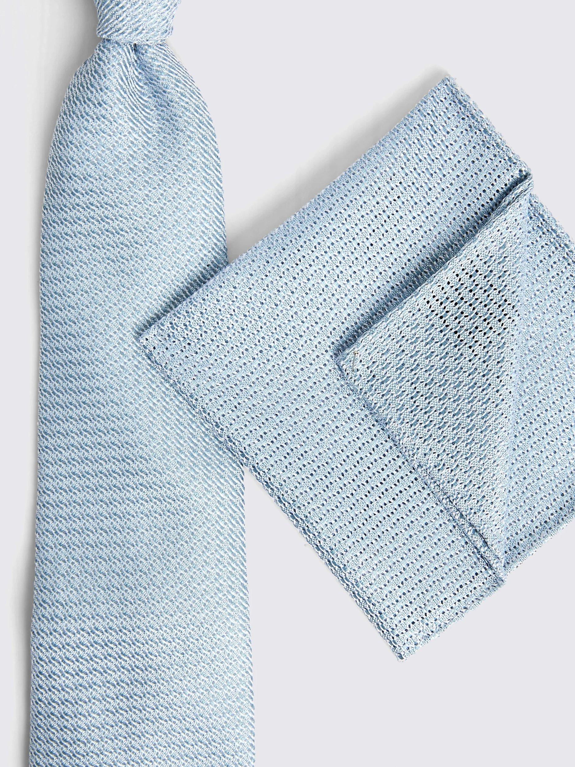Moss Italian silk grenadine pocket square (British brand)