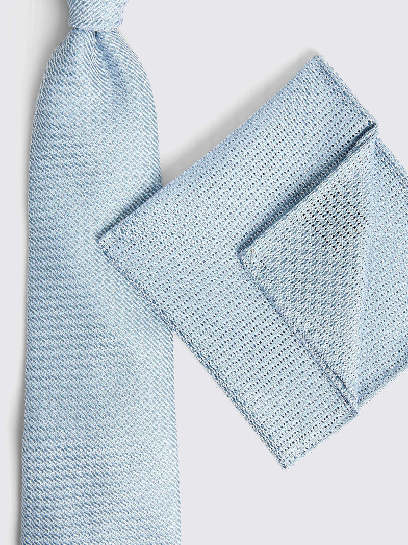Moss Italian silk grenadine pocket square (British brand)