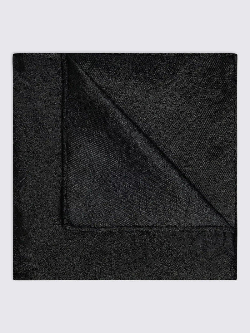 Moss Silk Wedding Paisley Pocket Square