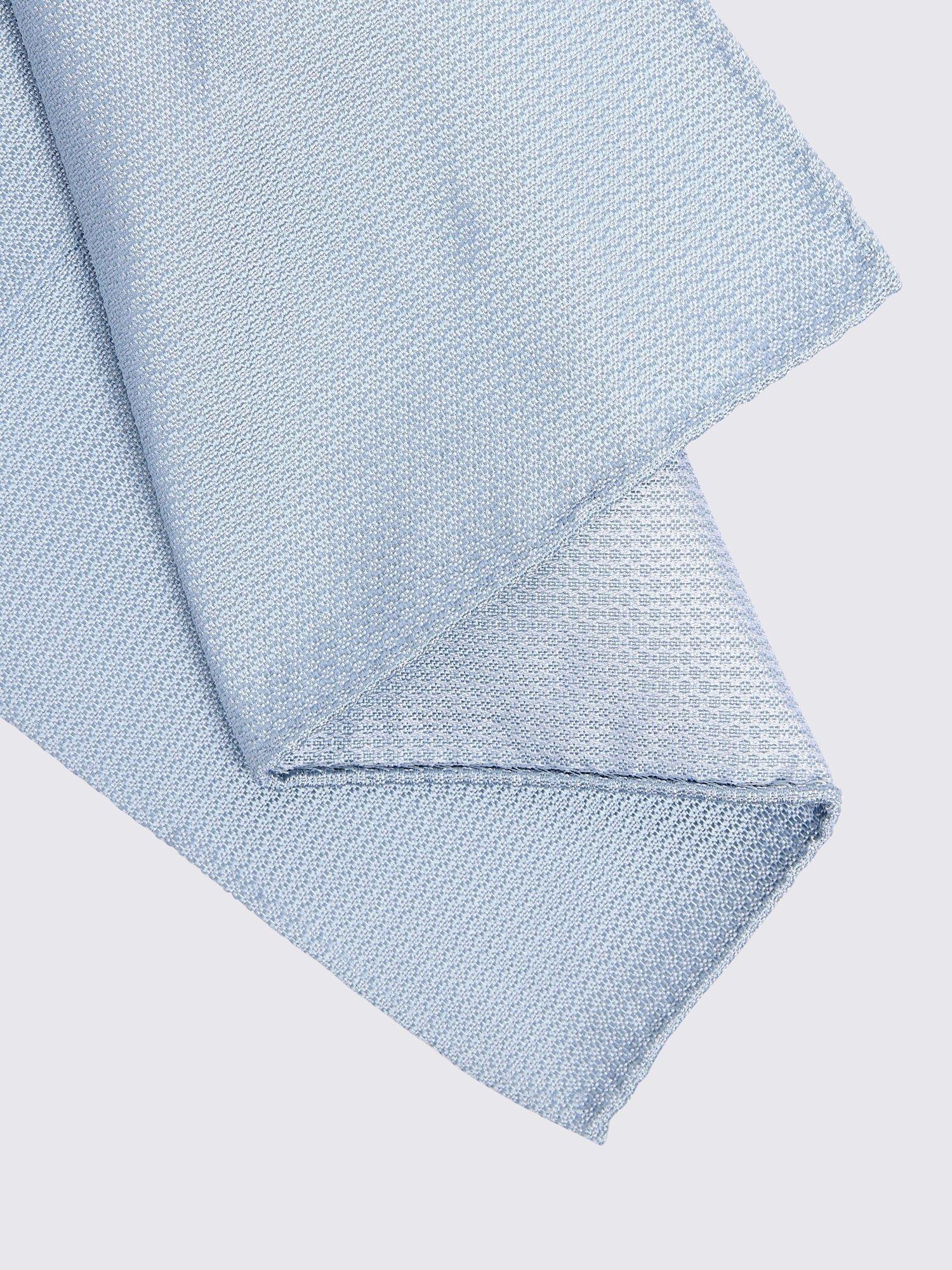 Moss silk semi-plain pocket square for formal wear, imported from the UK