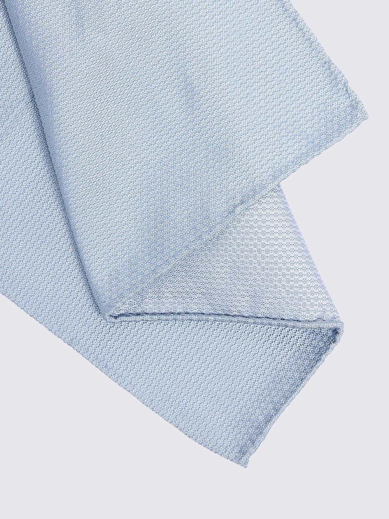 Moss silk semi-plain pocket square for formal wear, imported from the UK