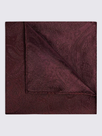 John Lewis Moss Silk Wedding Paisley Pocket Square- Buy online at McGrocer