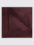 Moss silk paisley pocket square (British brand)