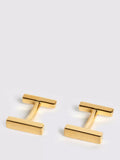 Moss Bar Cufflinks brushed finish brass cufflinks, UK version