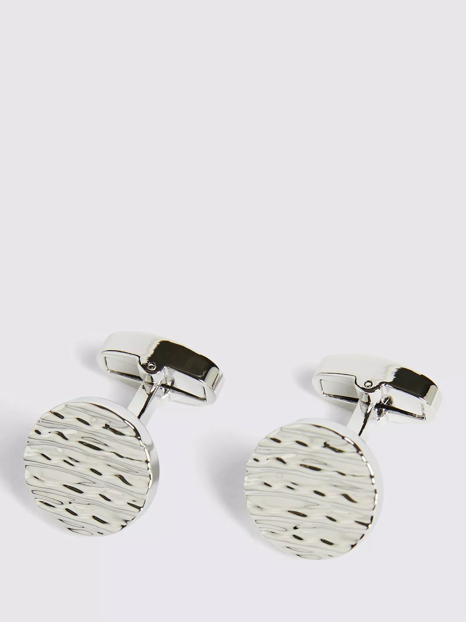 Moss Textured Round Cufflinks