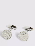 Moss Textured Round Cufflinks