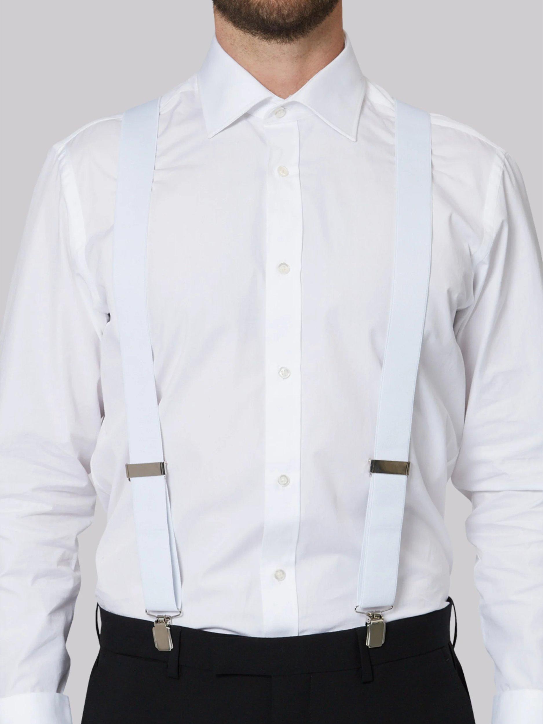 Moss clip-on braces for formal wear, British brand