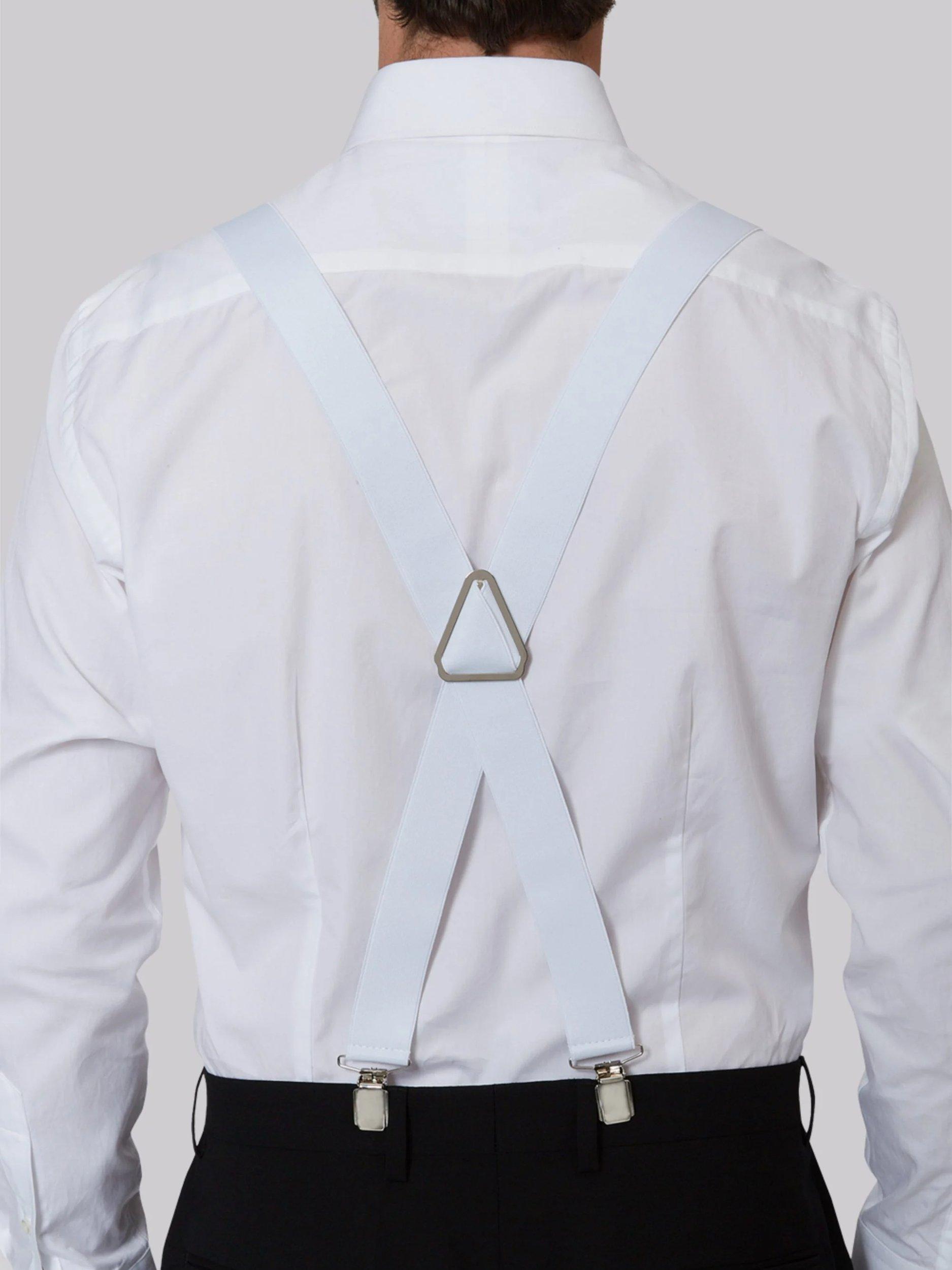 Moss clip-on braces for formal wear, British brand