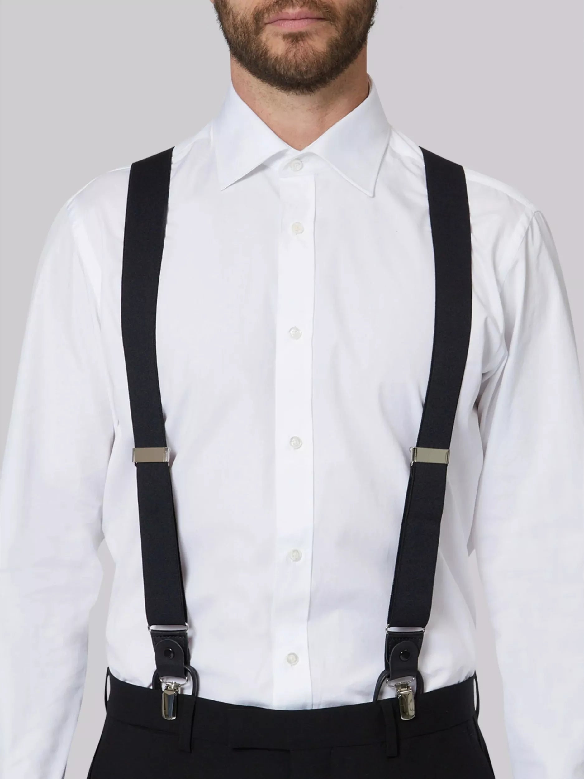 Moss 2-in-1 braces black, imported from the UK