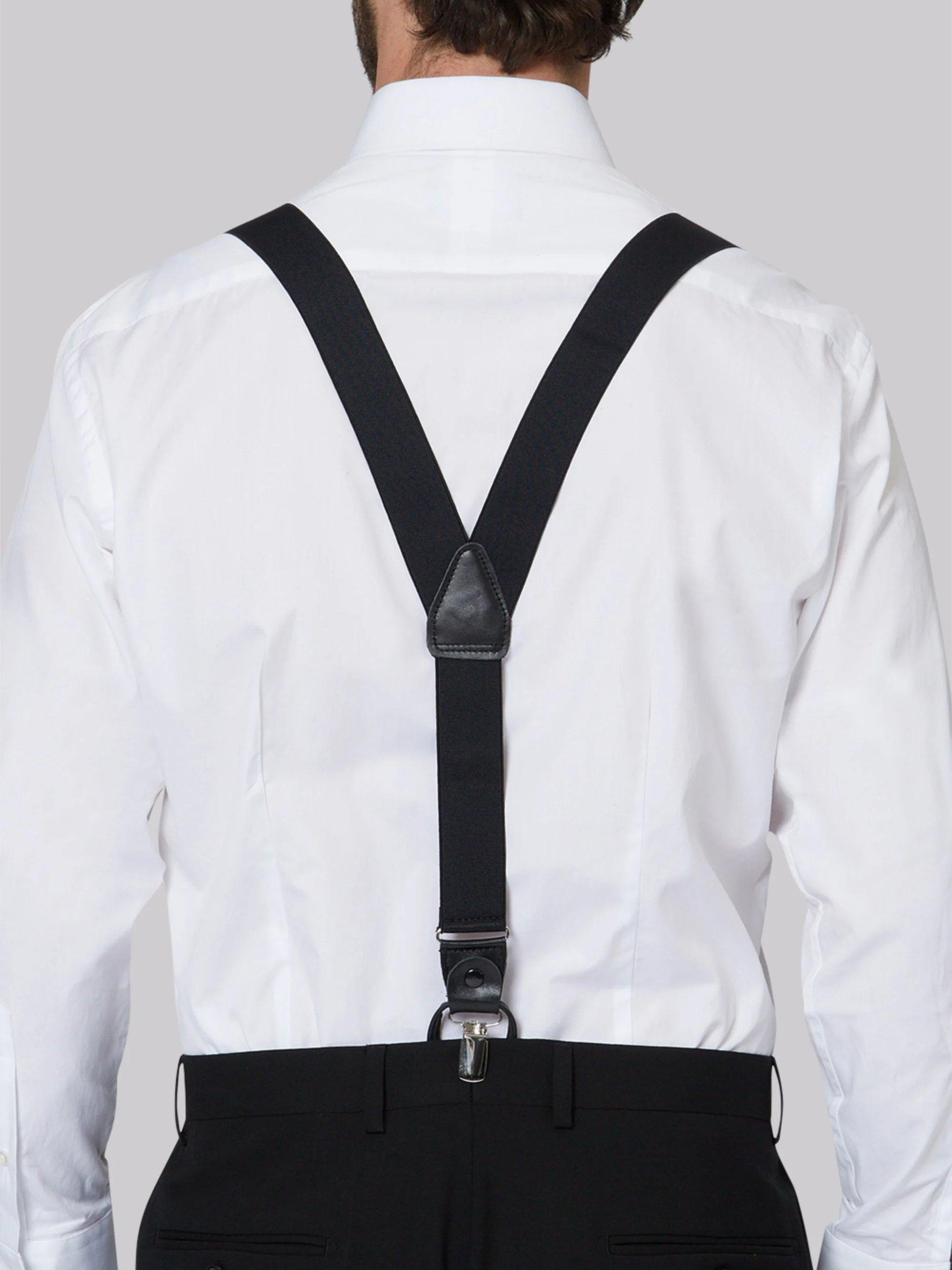 Moss 2-in-1 braces black, imported from the UK
