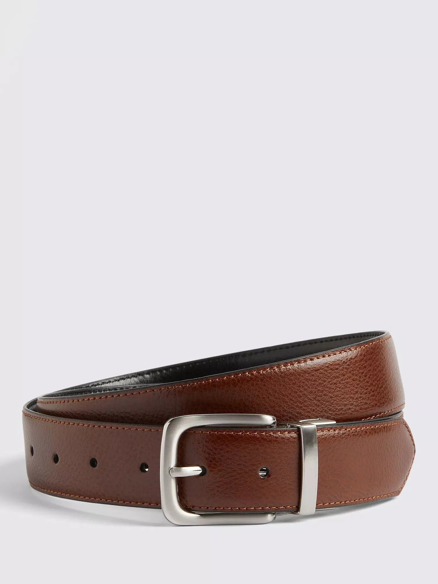 Moss Reversible Leather Belt