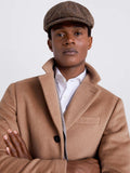 Moss Harris Tweed baker boy hat herringbone, imported from the UK