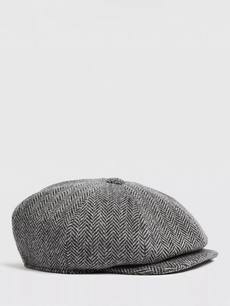 Moss Harris Tweed Baker Boy Hat