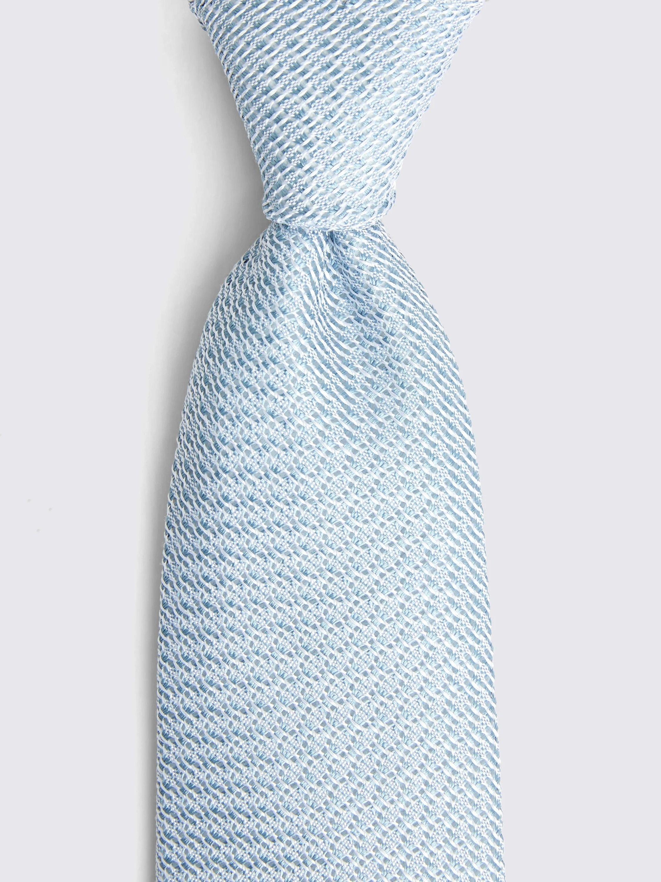 Moss Italian silk grenadine tie, UK version