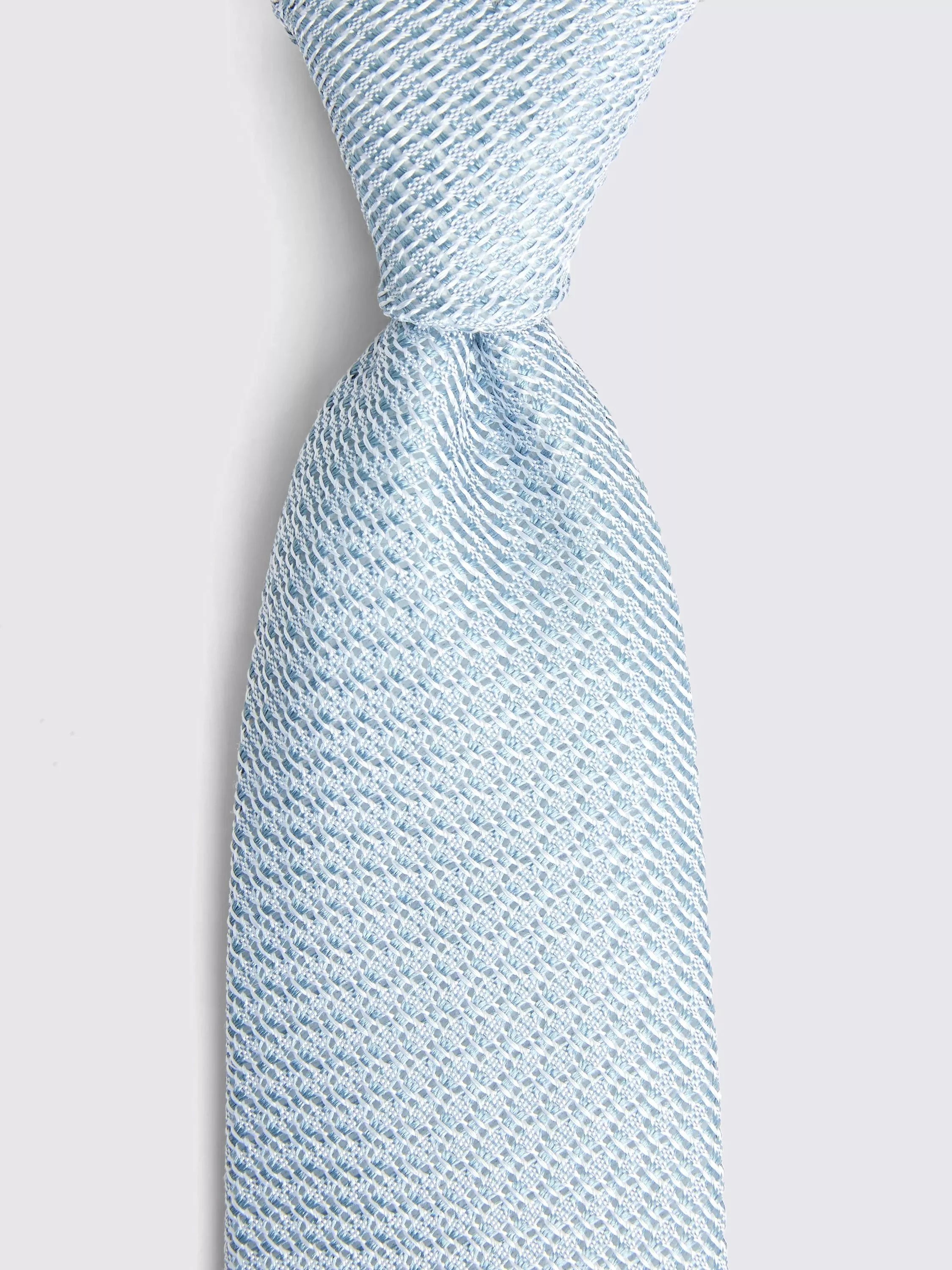 Moss Italian silk grenadine tie, UK version