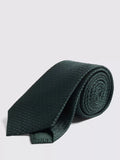 Moss Italian Silk Grenadine Tie, Forest Green, One Size