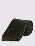 Moss Italian Silk Grenadine Tie, Olive, One Size