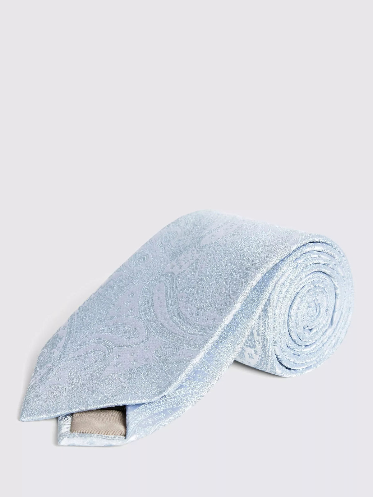 Moss paisley silk tie for weddings - British product