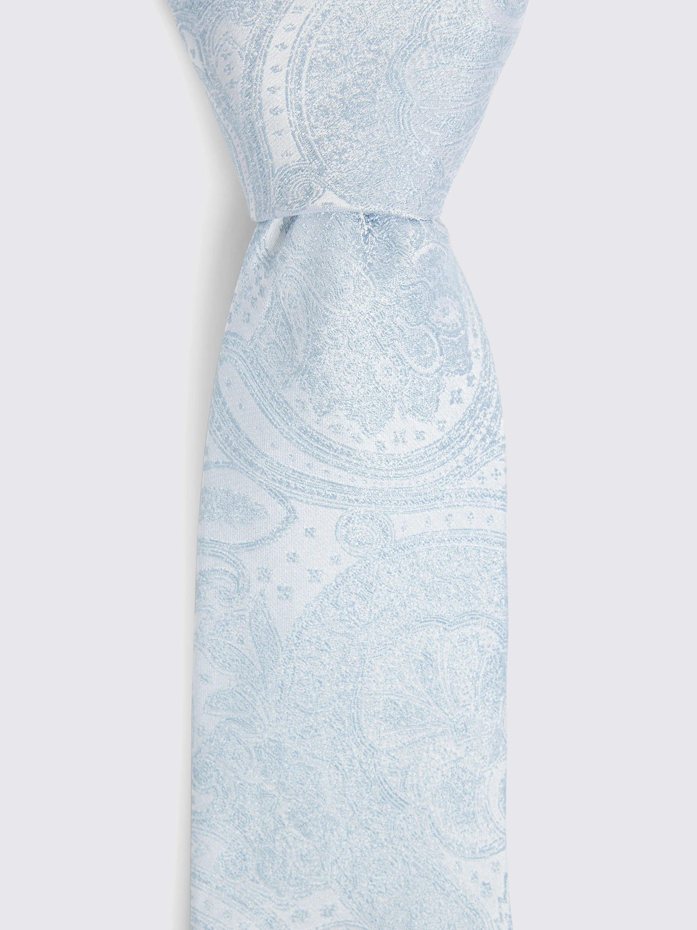 Moss paisley silk tie for weddings - British product