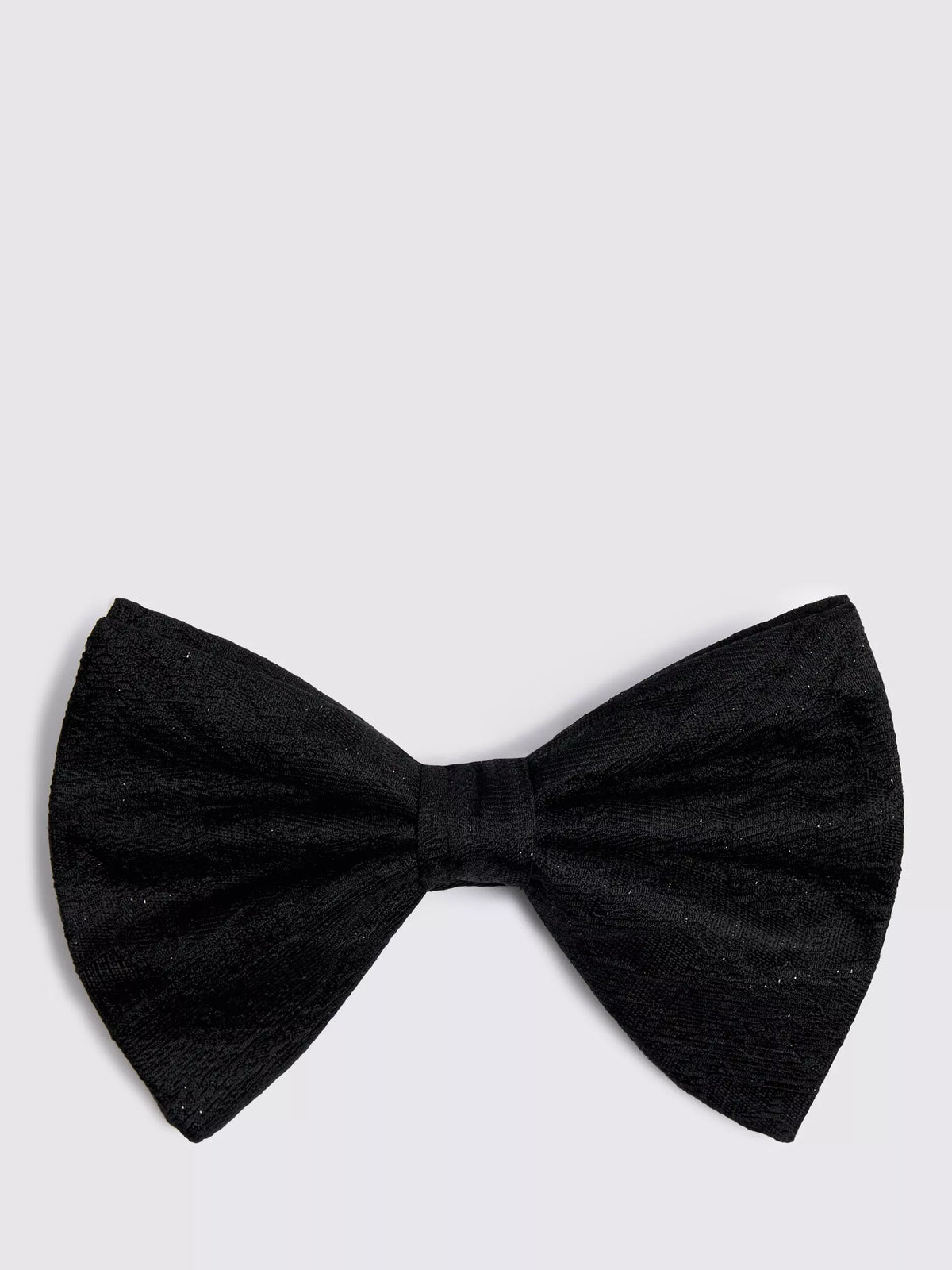 Moss floral lurex bow tie black, imported from the UK