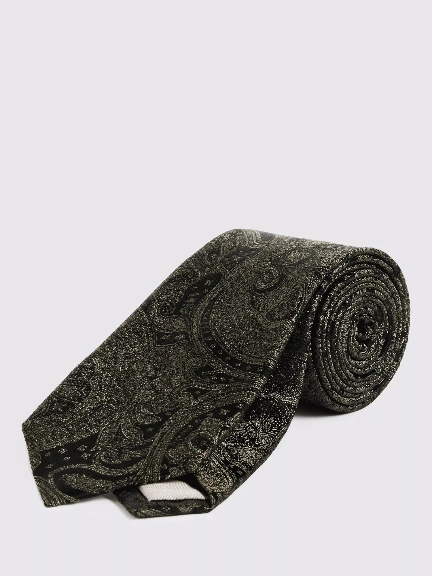 Moss Wedding Paisley Silk Tie
