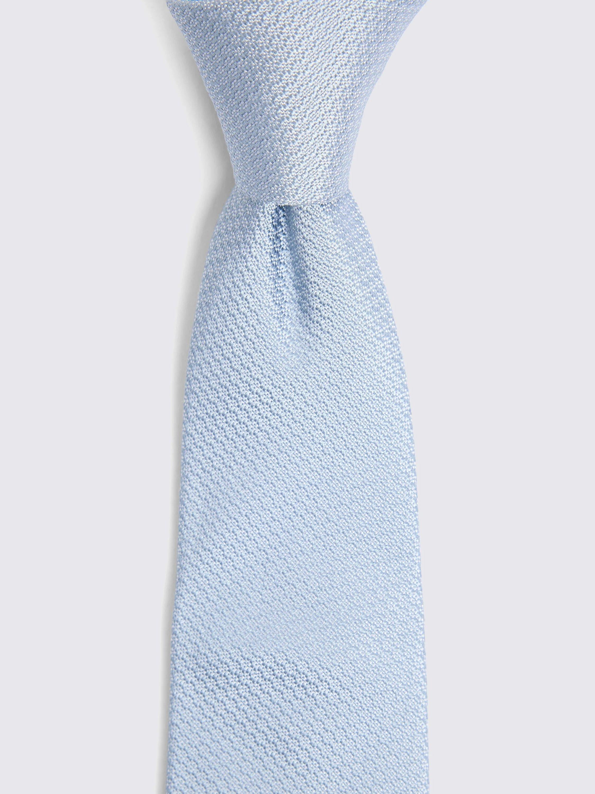 Moss 100% silk semi plain tie with subtle texture, UK version