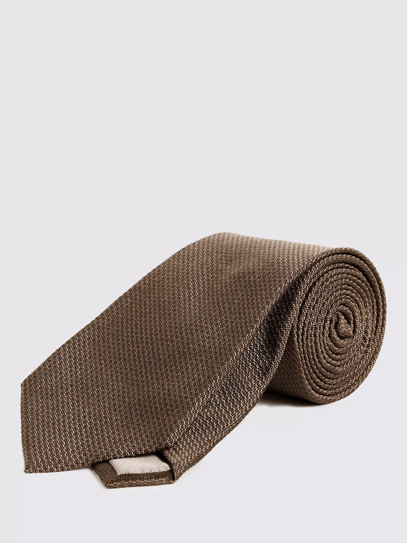 Moss Silk Semi Plain Tie