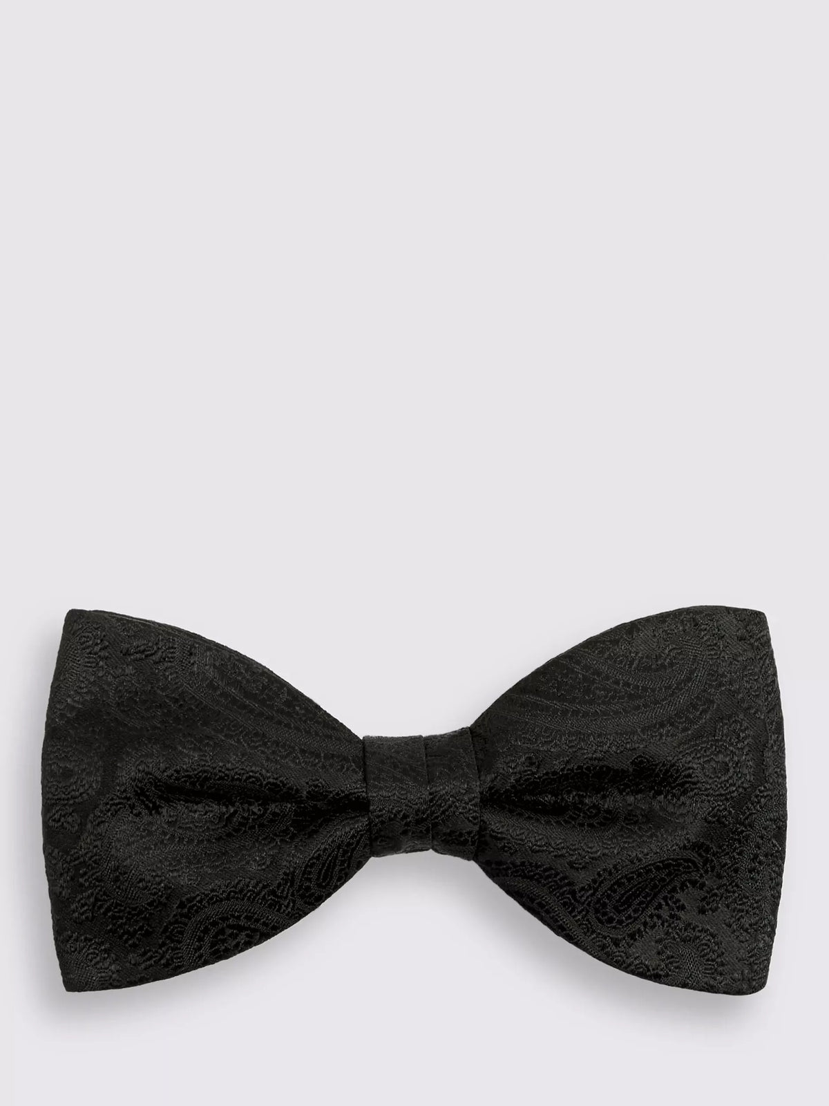 Moss silk paisley ready-tie bow tie, UK version