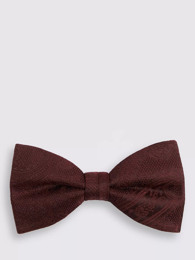 Moss Silk Paisley Ready-Tie Bow Tie