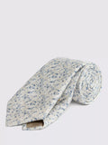 Moss Italian Silk Ditsy Floral Tie