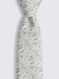 Moss Italian silk ditsy floral tie - British product