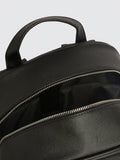 Moss Saffiano effect backpack black faux leather, imported from the UK